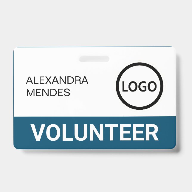 Logotipo da Equipe de eventos do Crachá Voluntário (Front)