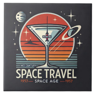 Logotipo da Era Espacial Martini Viagem 1957