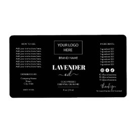 Logotipo da etiqueta do produto Mínimo Black Dropp