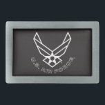Logotipo da Força Aérea - Preto<br><div class="desc">Este design apresenta o logotipo da Força Aérea icônica em um fundo azul marcante. O seu olhar limpo e patriótico incorpora a honra, o orgulho e a tradição da Força Aérea dos Estados Unidos, fazer-a ideal para mostrar apoio e apreço pelo serviço militar.</div>