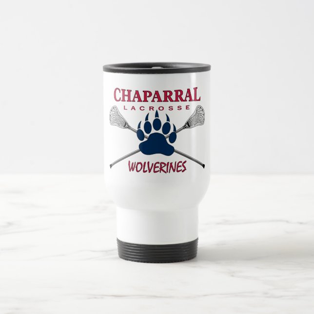 Logotipo da garra de ChapLAX caneca de viagem de (Centro)