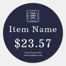 Logotipo da Marinha | Etiqueta de Preço Personaliz