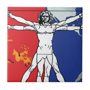 Logotipo da Missão Skylab 2 Vitruvian Man