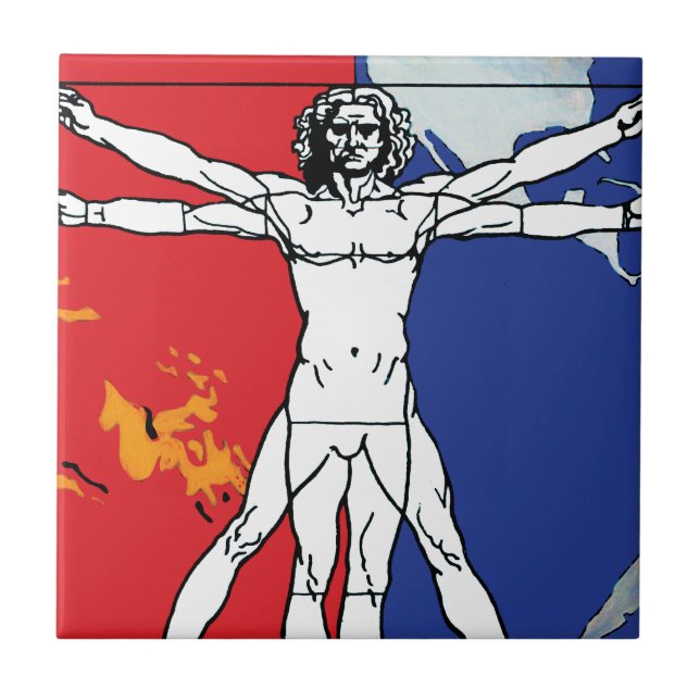 Logotipo da Missão Skylab 2 Vitruvian Man (Frente)