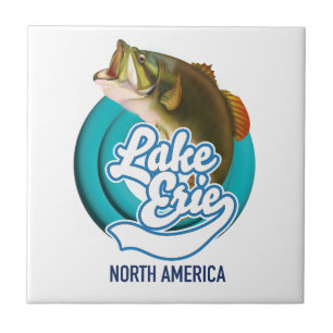 logotipo da pesca no Lago Erie América do Norte