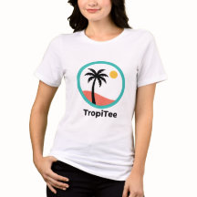 Logotipo da TropiTee – Silhueta de Palmeira