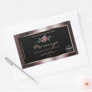 Logotipo das etiquetas do produto Floral Black Bur