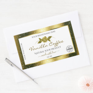 Logotipo das etiquetas do produto Luxurista Dourad