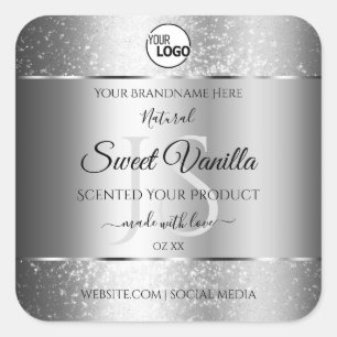 Logotipo das etiquetas do produto Modern Silver Gl