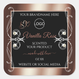 Logotipo das etiquetas do produto Shimmery Black R