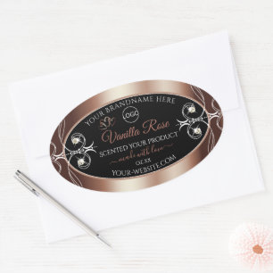 Logotipo das etiquetas do produto Shimmery Black R