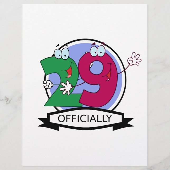 Logotipo de aniversário de 29 anos (Frente)