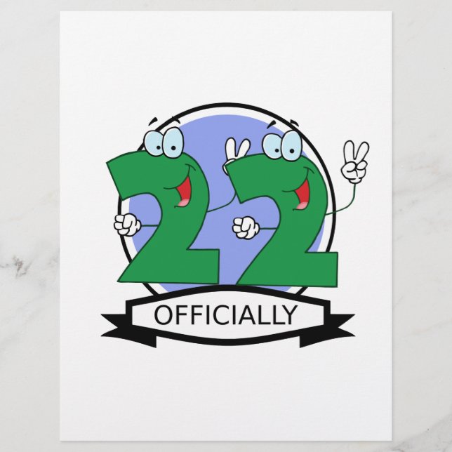 Logotipo de Aniversário Oficialmente 22 (Frente)