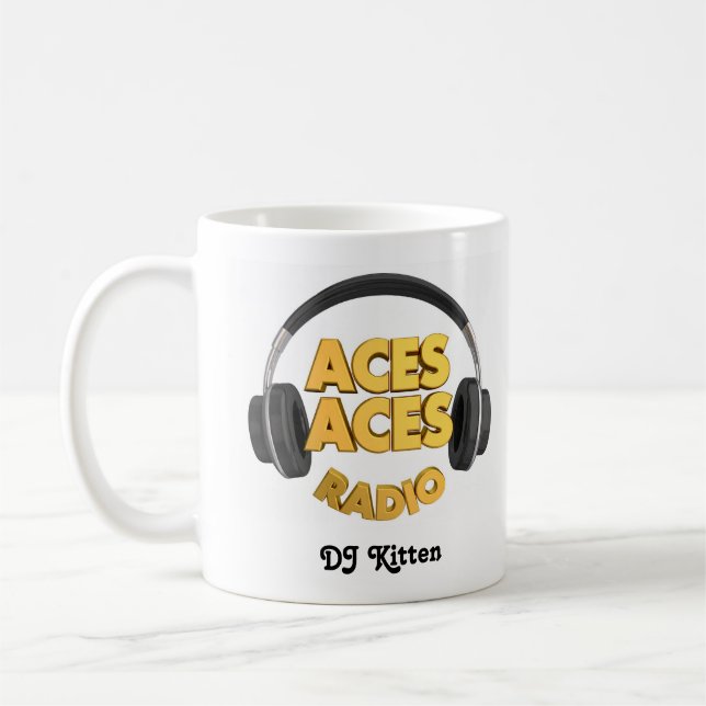 logotipo de caneca Aces Kitten (Esquerda)
