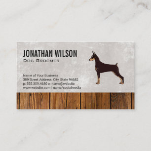 Logotipo de cão e Cartão de visita de corte de m