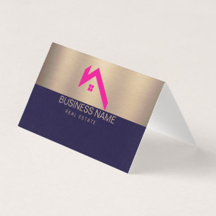 Logotipo de Casa Moderna de Imóveis Preto e Dourad