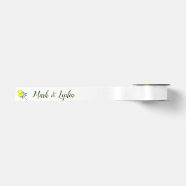 Logotipo de Casamento Rosa Aquarela Limão para Cas