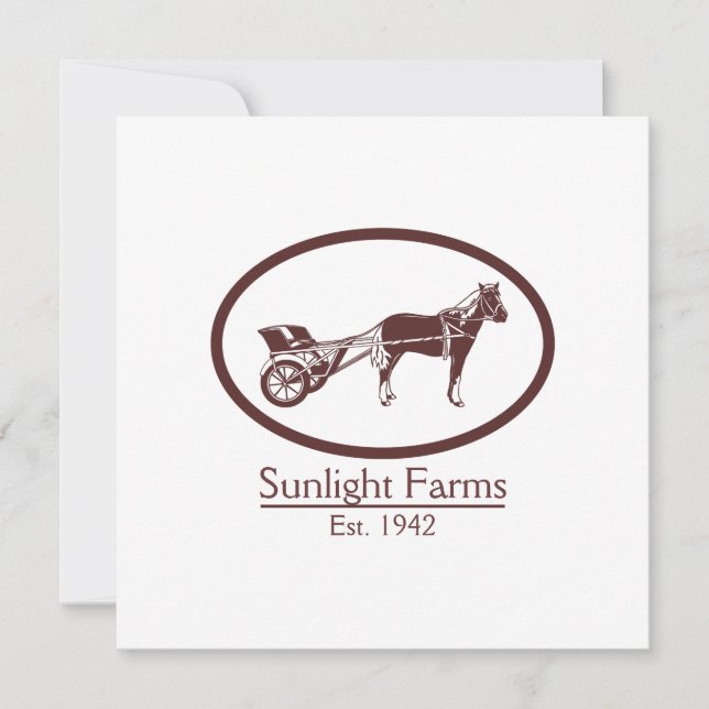 Logotipo de Cavalo e Bolsa (Frente)