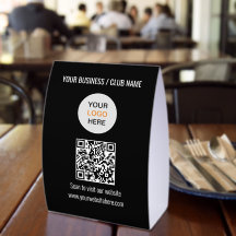 Logotipo de código QR simples preto site papel mes