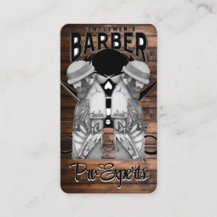 Logotipo de compro de barbeiro / cartão de visita
