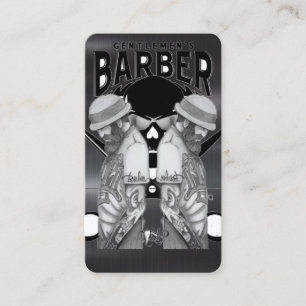 Logotipo de compro de barbeiro / cartão de visita