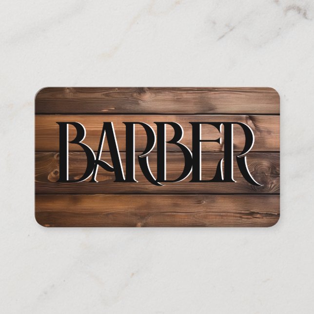 Logotipo de compro de Barber / cartão de visita (Frente)