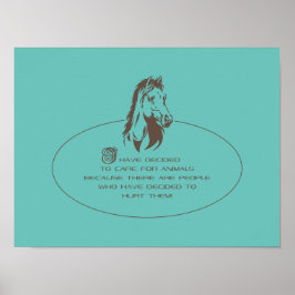 Logotipo de cuidado com animais - Poster