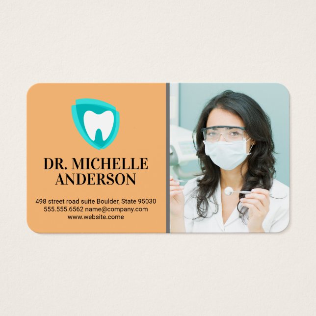 Logotipo de Dente | Profissional Dental (Frente)