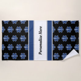 Logotipo de emergência EMS Toalha de praia