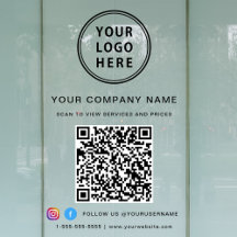 Logotipo de empresa Código QR Mídia social