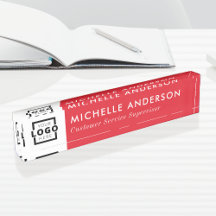 Logotipo de empresa minimalista Red Modern persona