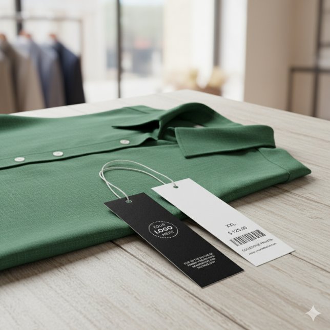 Logotipo de empresa moderno Código de barras Etiqu (Criador carregado)