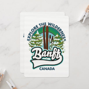 logotipo de esqui banff canadá