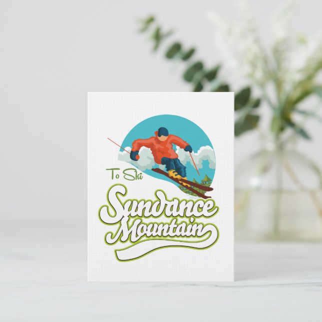 Logotipo de esqui Sundance Mountain (Em pé/Frente)