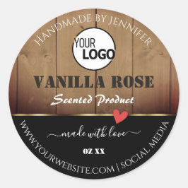 Logotipo de etiquetas de embalagem de produtos de 