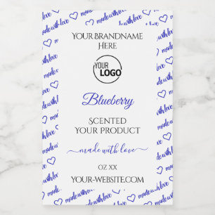 Logotipo de Etiquetas de Produto em Nuvem Azul-Bra