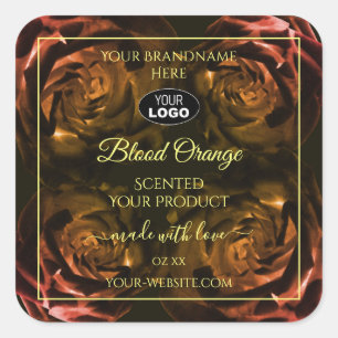 Logotipo de etiquetas do produto Rosas vermelho-es