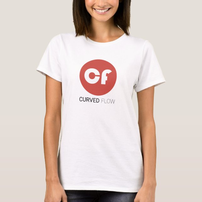 Logotipo de FLUXO Curvo - Camisa (Frente)