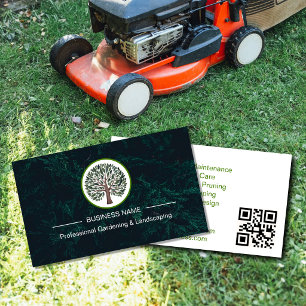 Logotipo de Jardineiro Paisagista Cartão de Visita