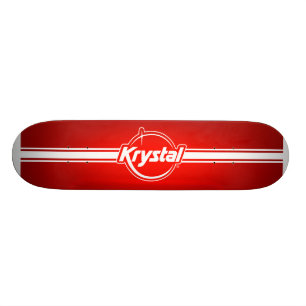 Logotipo de Krystal com skate da tira