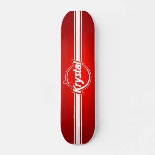 Logotipo de Krystal com skate da tira