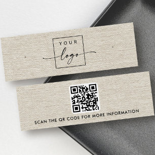 Logótipo de linha de cor clara QR sturing display 