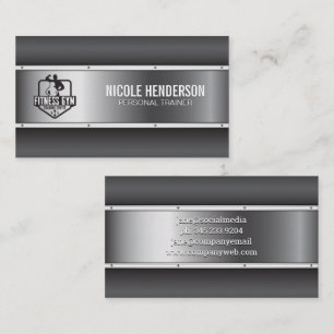 Logotipo de malhação Cartão de visita industr