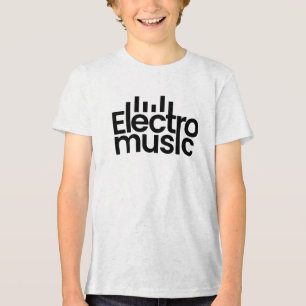 Logotipo de música Electro ousado e minimalista