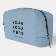 Logotipo de Negócios Azul Empoeirado Nome Instagra