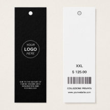 Logotipo de negócios moderno código de barras etiq