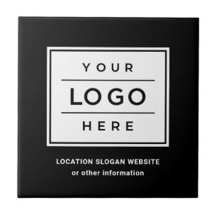 Logotipo de Negócios Preto Decorativo