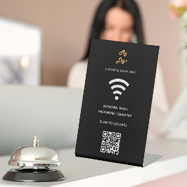 logotipo de negócios wifi código qr scan para cone