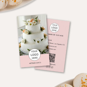 Logotipo de Padaria de Bolos Foto Cartão de Visita