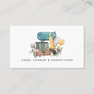 Logotipo de Padaria em Aquarela Cartão de Visita